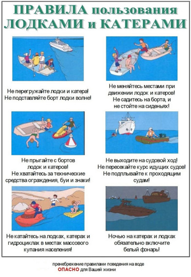Меры безопасности при катании на лодках. Меры безопасности при катании на лодках.